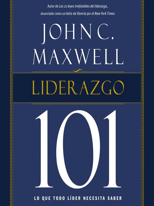 Title details for Liderazgo 101 by John C. Maxwell - Available